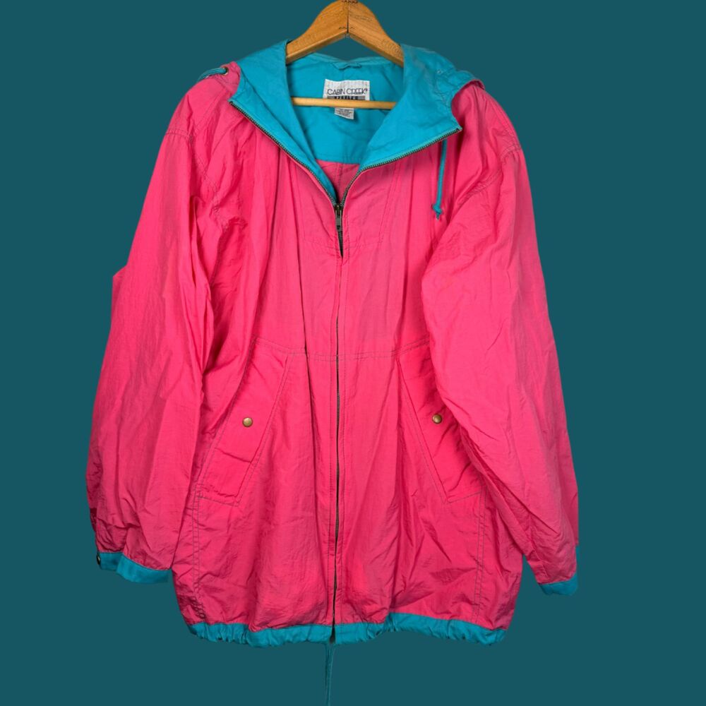 Vintage 90s Cabin Creek Petite Windbreaker Jacket